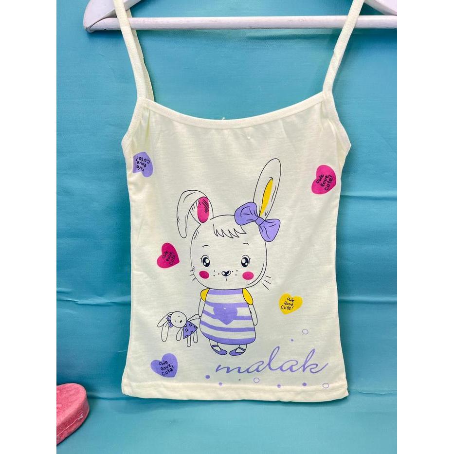 f312- Kaos Dalam Anak Perempuan 12 Pcs /Singlet Anak Perempuan /Kaos Dalam Anak Motif #999
