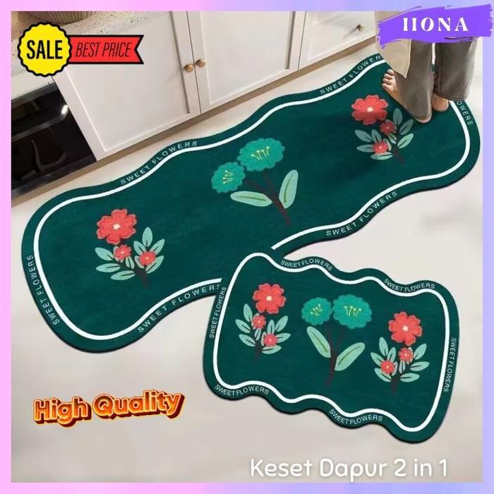 IFY (IMPORT) KESET KAKI ANTI SLIP 2 PCS / KESET DAPUR 2 IN 1 TERMURAH TERLARIS