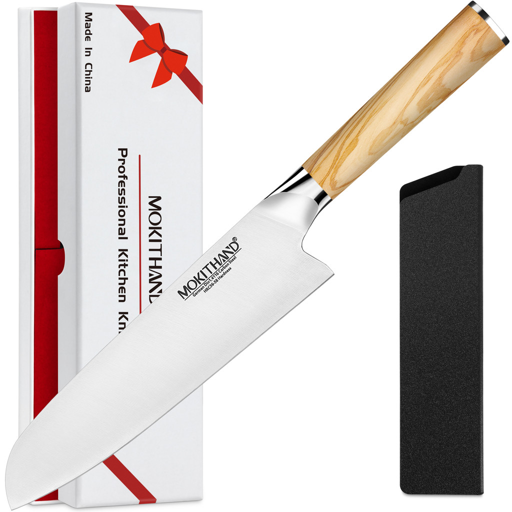Santoku Knife 7 Inch Japanese Kitchen Chef Knive German Carbon Steel