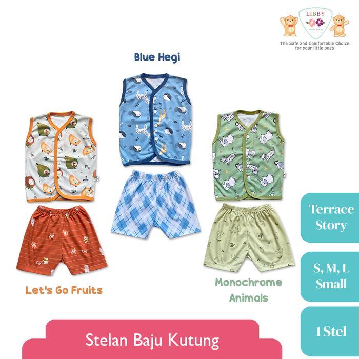 [Voucher] LIBBY Stelan Baju Kutung Anak Kecil Motif Terrace Story (1stel)