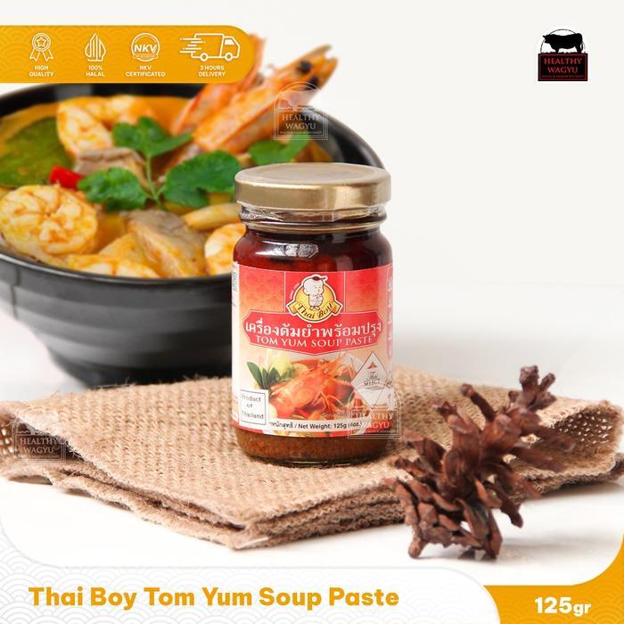 p48c- Thai Boy Tom Yum Paste Bumbu Tom Yam Thailand Halal 125Gr