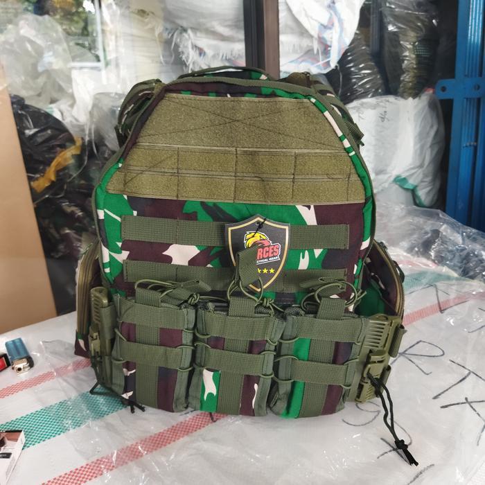 Rompi Body Vest Blackmamba Loreng Tni