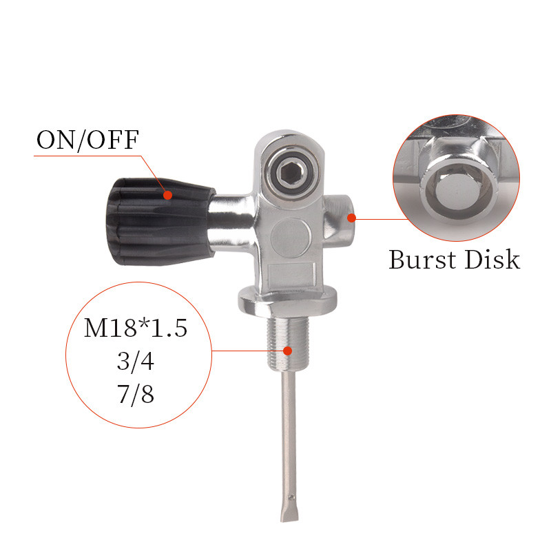 HPA Scuba Diving Pneumatic Cylinde Adapter On-Off Valve Air Tank Quick Coupler Connector Accesories