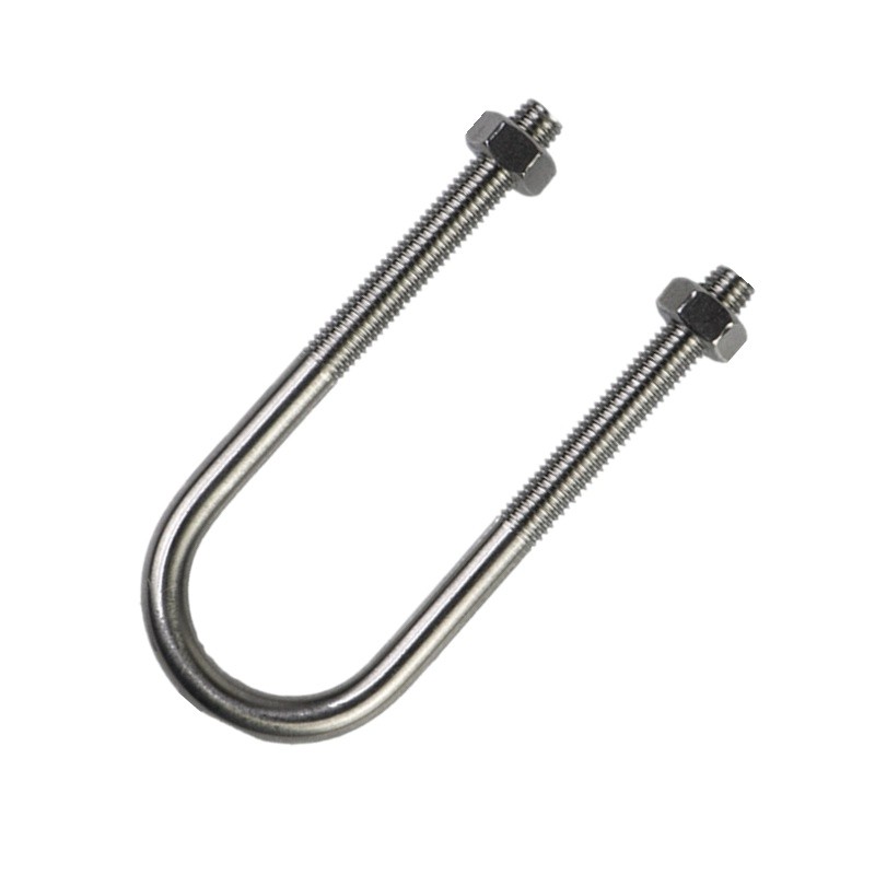 M6 M8 304 Stainless Steel U-shaped Bolt U-shaped Screw U-shaped Pipe Clamp Tube 12-219mm Clamp