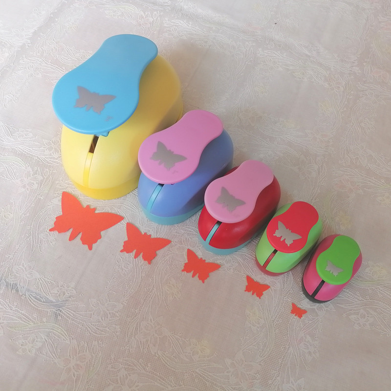 3" 2" 1.5" 1" 5/8" Butterfly Craft Punch Hole Paper Cutter Scrapbooking School Paper Puncher EVA Hol