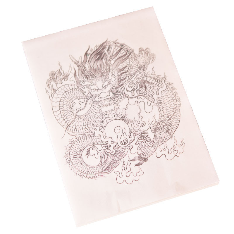 Chinese Meticulous Painting Manuscript Ripe Rice Paper Chinese Dragon Drawing Chinese Watercolor Pai
