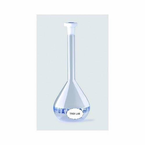Volumetric Flask Class A 200 Ml Blue Scale Germany - Labu Ukur 200Ml