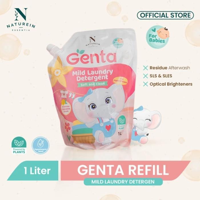 Top NATUREIN Genta Mild Laundry Detergent Refill 1000ml Deterjen Pakaian Refill
