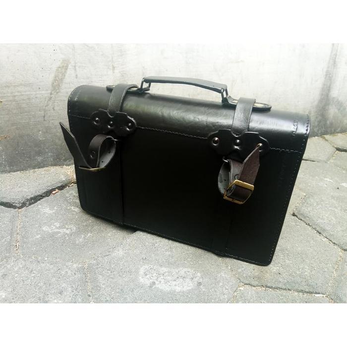 Tas Onthel Tas Samping Sepeda Onthel Asli Kulit Aksesoris Sepeda Ontel Terlaris