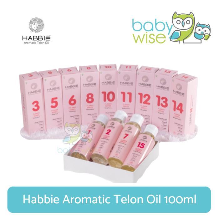 BEST SELLER Habbie Aromatic Telon Oil 100ml (Flower Series)