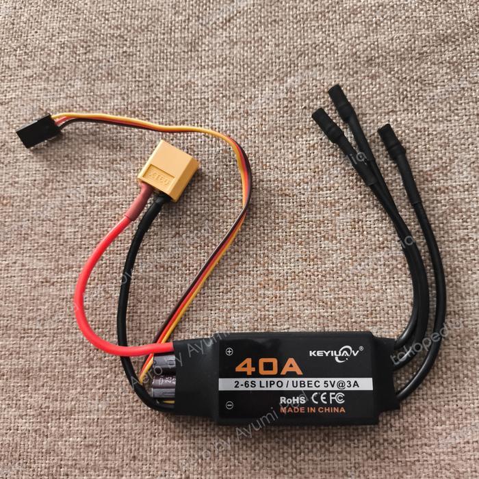 ESC bidirectional 40A 2-6S LIPO/UBEC 5V@3A