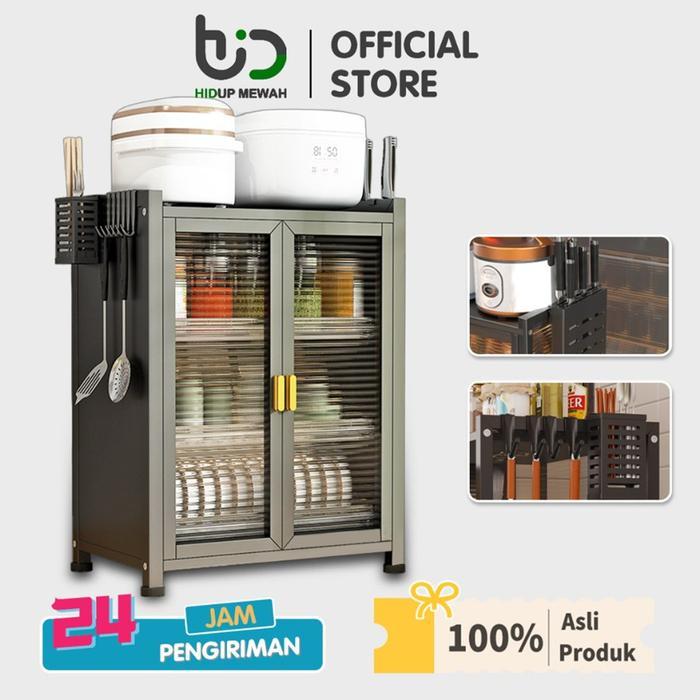 Hidup Mewah Rak Piring Tertutup Rak Cuci Piring Stainless Pengering Piring Stenlis