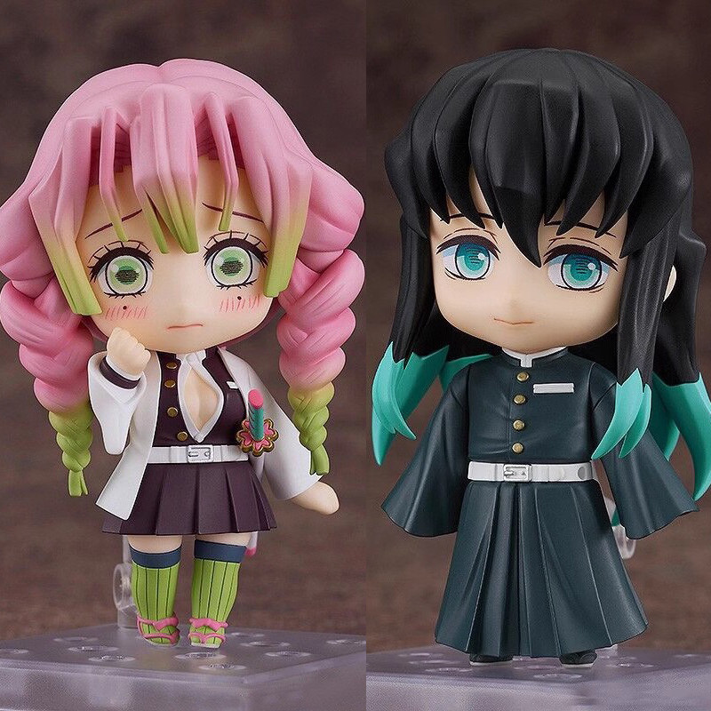 Cute Anime Demon Slayer Series #2217 Kanroji Mitsuri 2218 Tokitou Muichirou Figures Movable Doll Set
