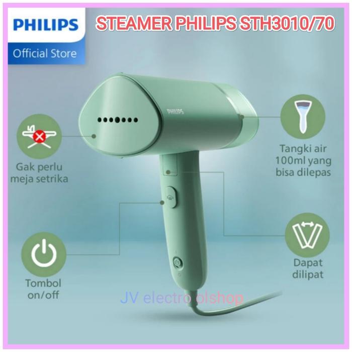 PHILIPS STH3010/70 Handheld Steamer Philips Setrika Uap -Setrika Lipat