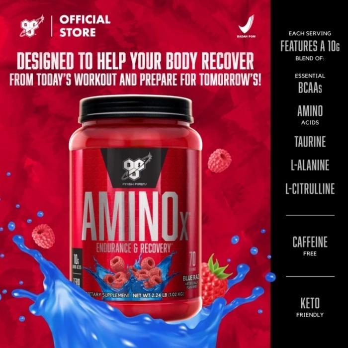 Ready Bsn Amino X Aminox 70 Serve Serving Eaas Bcaa Amino Acids Susu Gym Pump