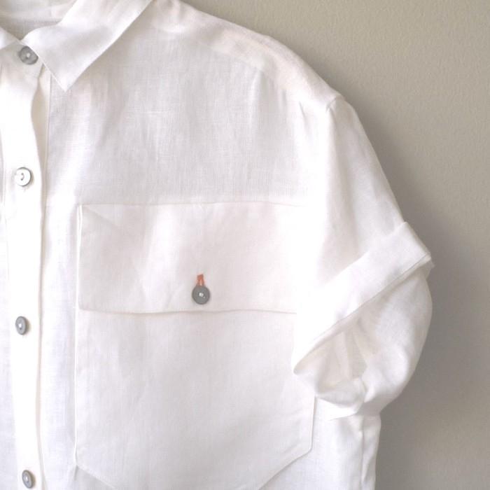 Portialinenatasan Linen Blus Wanita