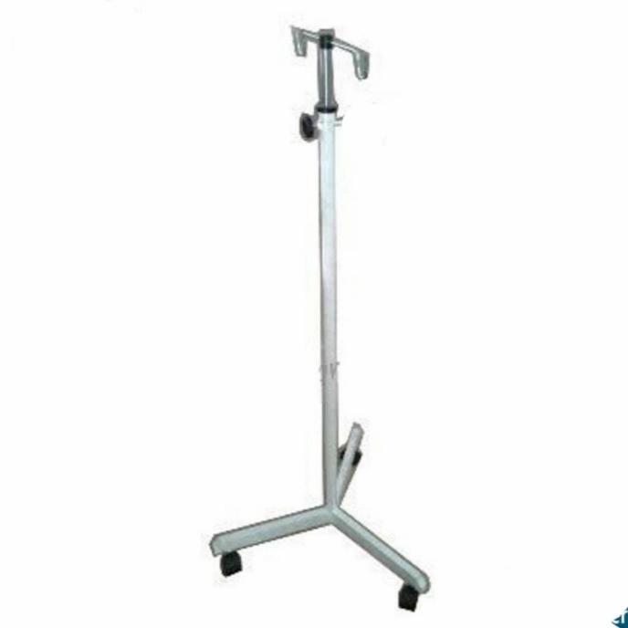 Ready Tiang Infus Kaki 3 Roda Standar Standard Infus Stainless Steel