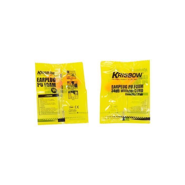 Krisbow Set 200 Pasang Earplug Busa Polyurethane