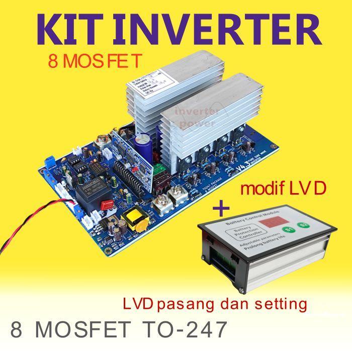Board Inverter Egs002 Psw 8fet mosfet besar To247 modif LVD