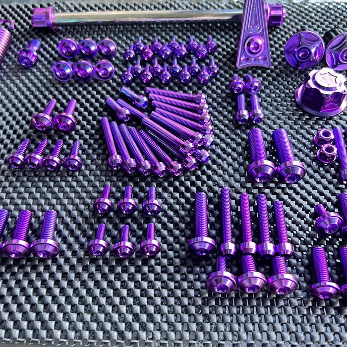 PAKET FULL BAUT TITANIUM BEAT KARBU ORIGINAL ANTI KARAT KUALITI TINGGI UNTUK BEAT KARBU DENGAN