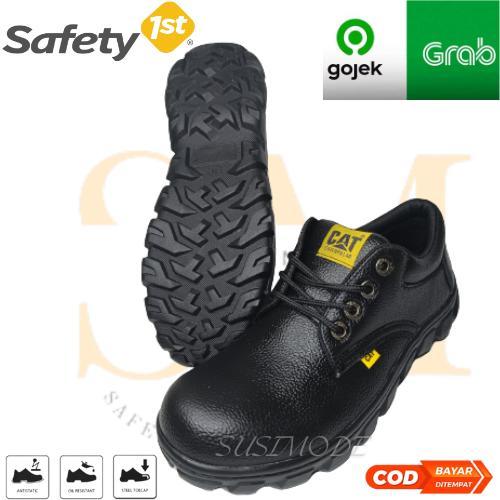 nrd sepatu safety caterpillar ujung besi pendek tali kulit murano sintetis premium Shoes Pria Boots