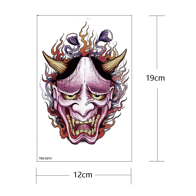 sketch flowers black temporary tattoo stickers waterproof thigh arm body tattoo sleeve anime snake f