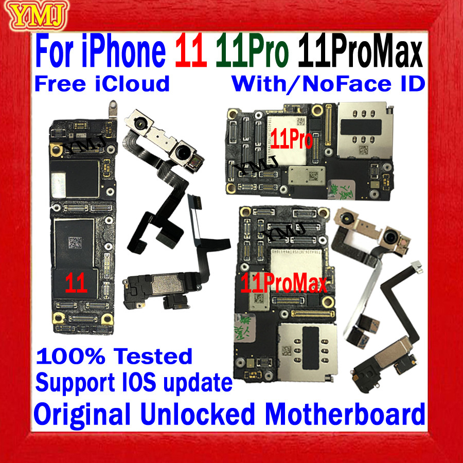 Free Shipping Support Update Mainboard For IPhone 11 Pro Max Motherboard Original Unlock Clean Iclou