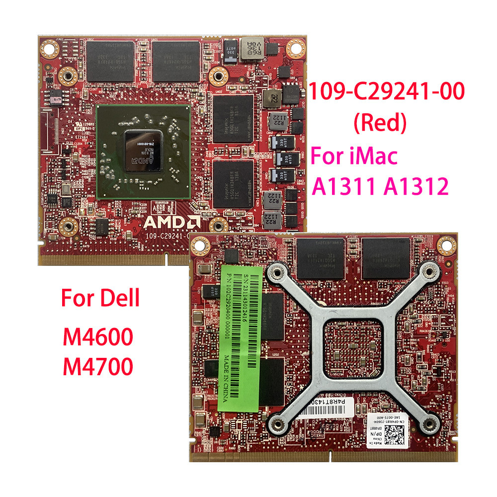 Firepro M5950 HD6770 HD6770M 1GB 216-0810001 Video Card 109-C29841-00 109-C29241-00 For Dell M4600 H