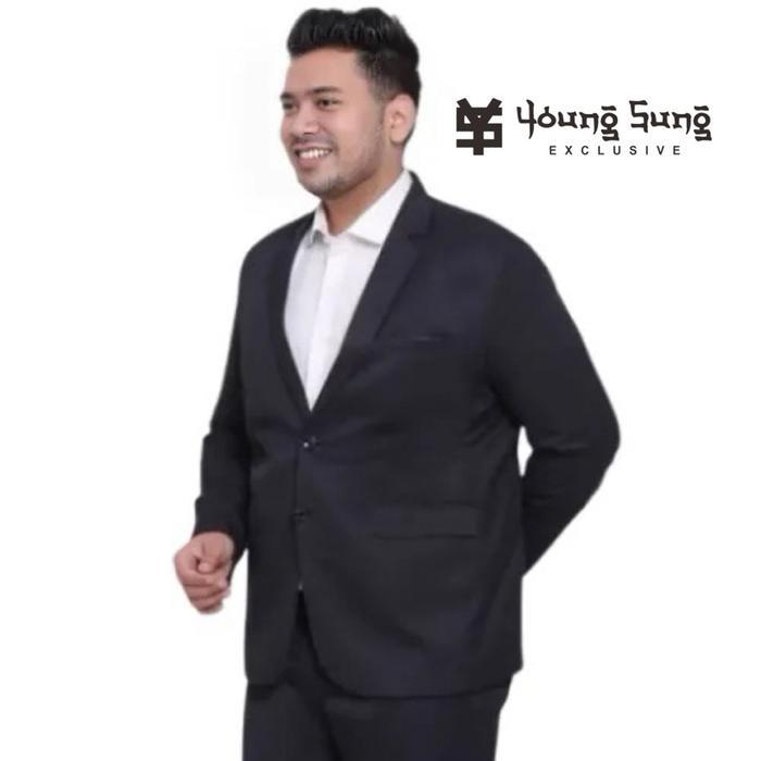 Jas Formal Pria Jumbo Jas Pria Hitam Big Size Wisuda Casual Kondangan Akad Nikah Resepsi Pernikahan