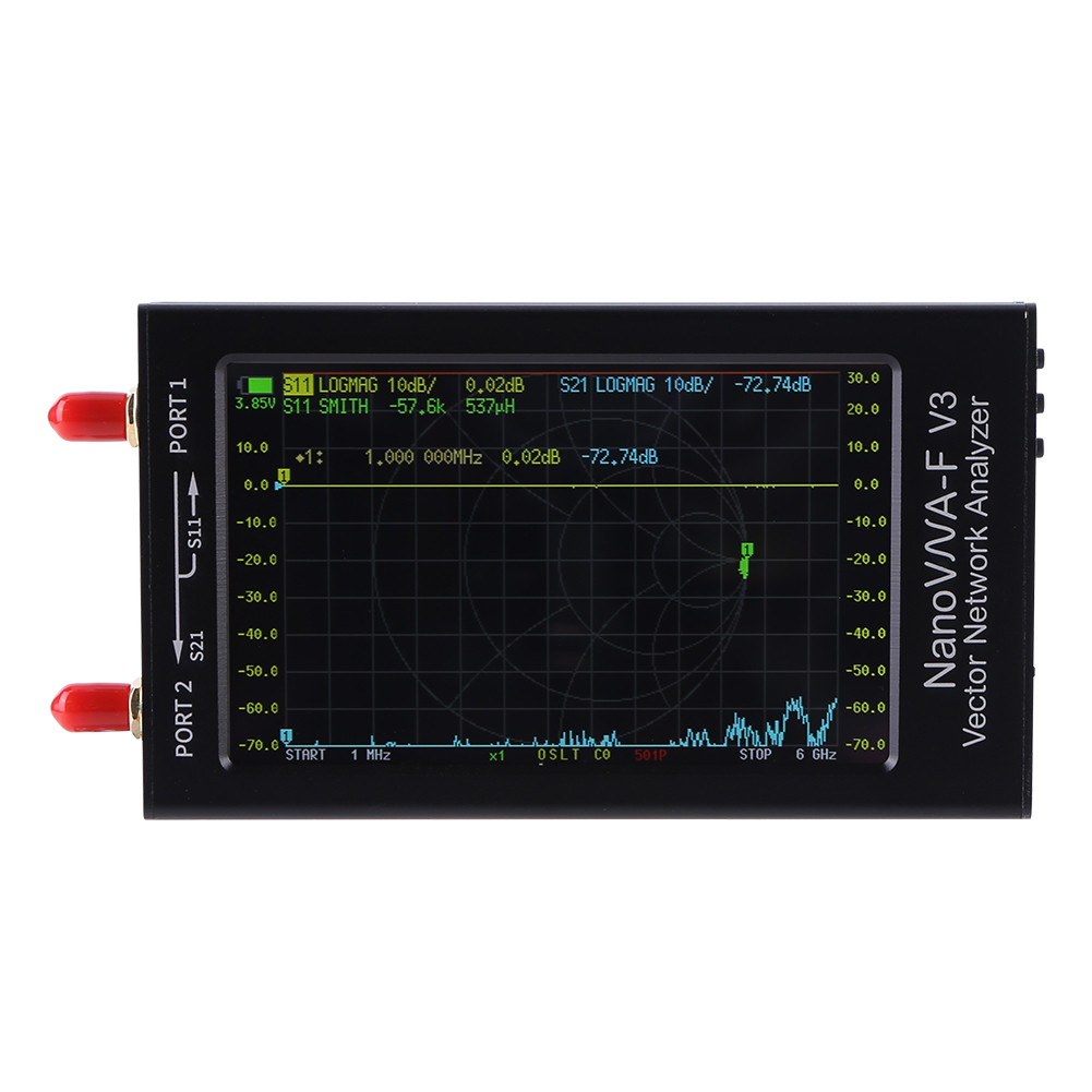 Nanovna-F V3 Vector Network Analyzer 4.3 Inch Screen Hf Vhf Uhf Shf Antenna Analyzer With 4500Mah