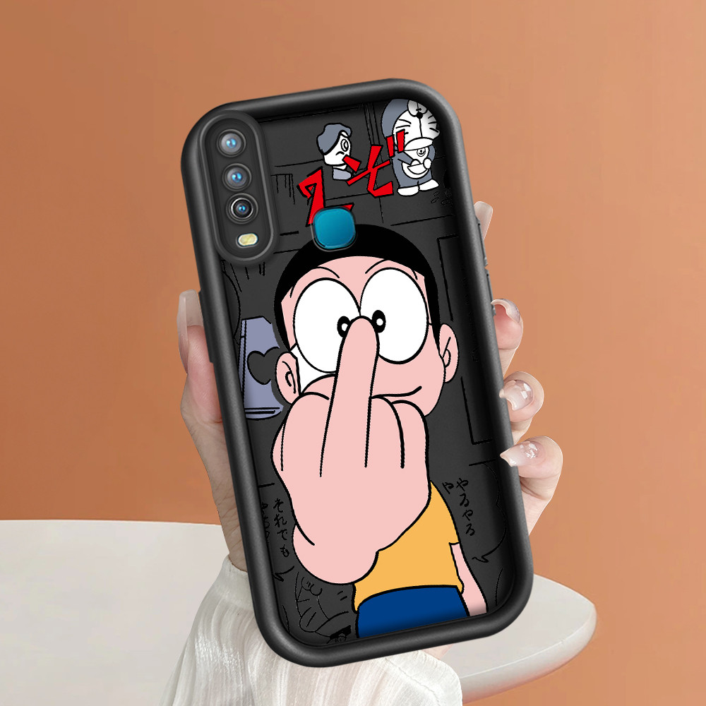 Casing Hp Untuk VIVO Y12 Y15 Y17 1902 Silikon Case Cute Doraemon 4389 TY Terbaru Phone Softcase Mode