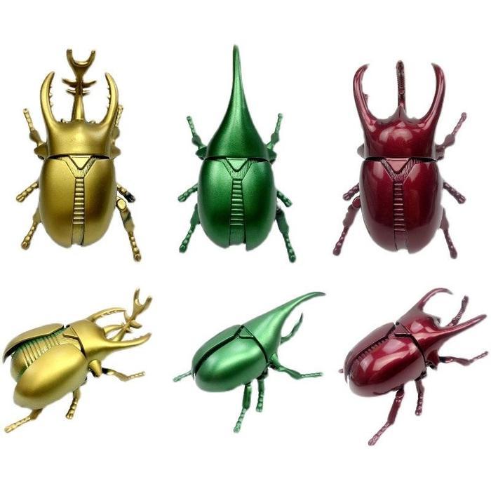 MAINAN SERANGGA JALAN BERPUTAR KUMBANG BADAK TANPA BATERAI MAINAN EDUKASI SIMULASI BINATANG HEWAN