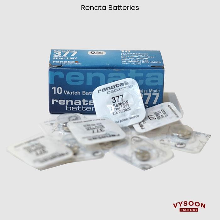 a14c- Original Baterai Renata Sr626Sw 377 Battery Batre Jam Tangan Lr626 626