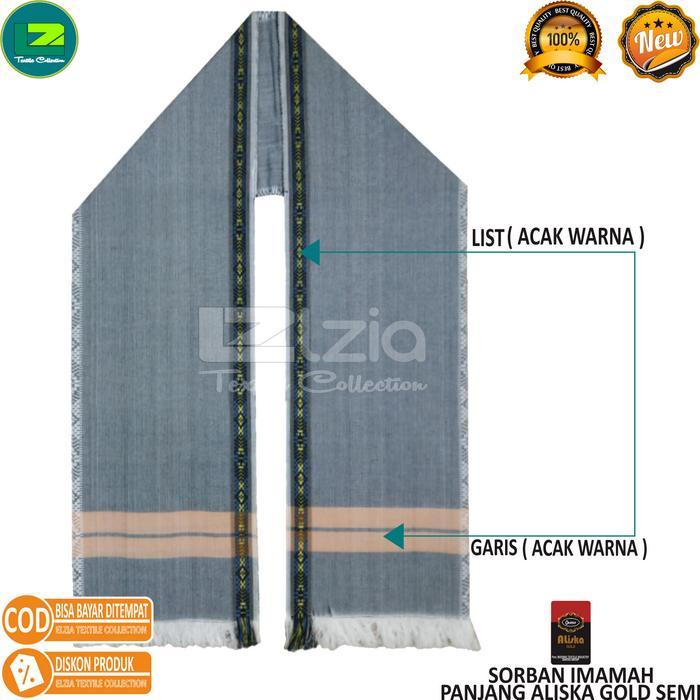 l419- Sorban Panjang Sorban Aliska Jumbo Gold Soft Warna