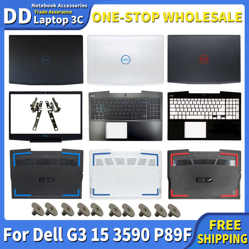 New Laptop Case For Dell G3 15 3590 P89F Back Cover LCD Front Bezel Hinge Palmrest Bottom Case Gamin