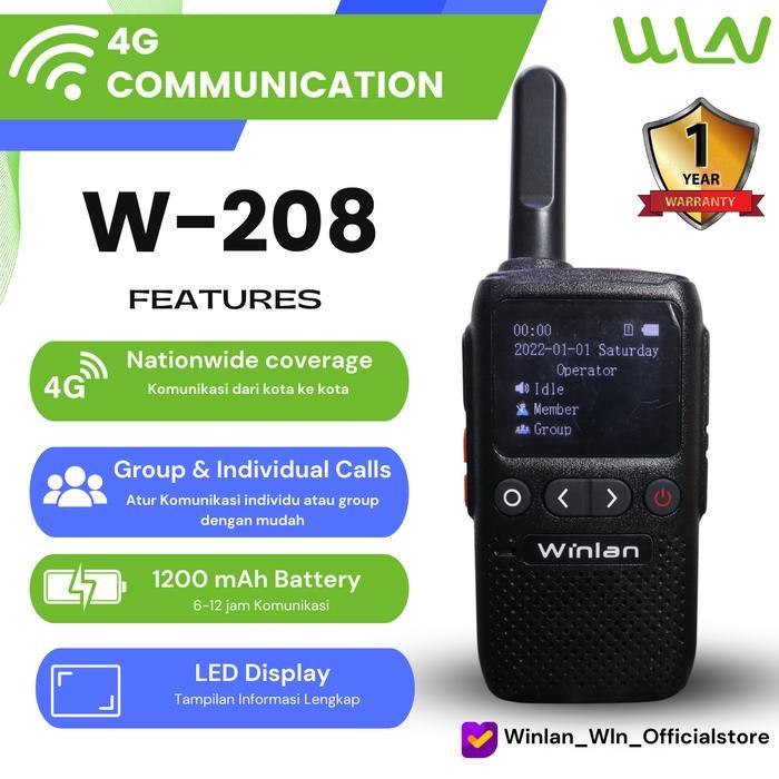 HT WINLAN WLN W-208 / HT POC SIM CARD / HT GSM 4G