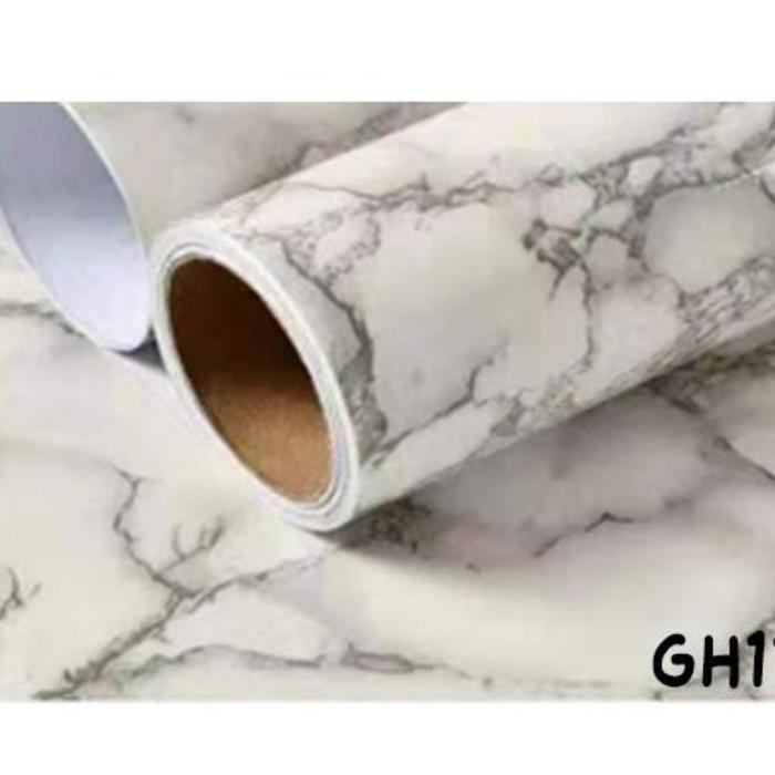 New Wallpaper Stiker Dinding Wallsticker PVC Anti Air Motif Keramik Marmer