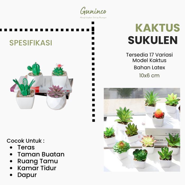 Promo [DIAMOND] KAKTUS SUKULEN Tanaman Kaktus Palsu Imitasi Plastik Mini Artifiasan / Tanaman