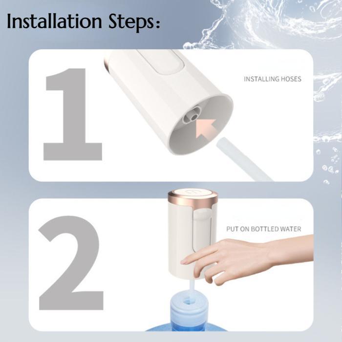 Vinnatsu Dispenser Pompa Galon Elektrik Lipat Usb Pompa Galon Elektrik Dispenser Dapat Dilipat