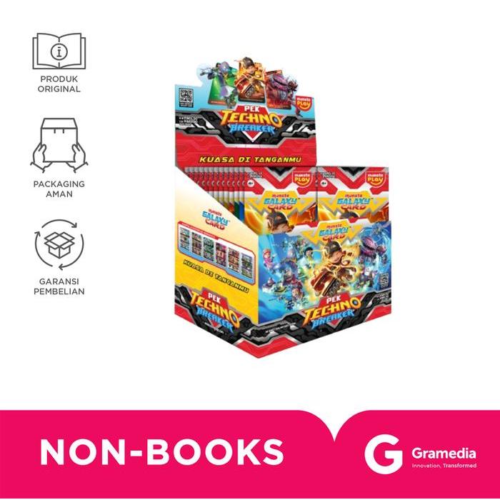 2vs3- Gramedia Monsta Galaxy Card - Pek Techno Breaker (Boboiboy) HARGA PER 1 PACK