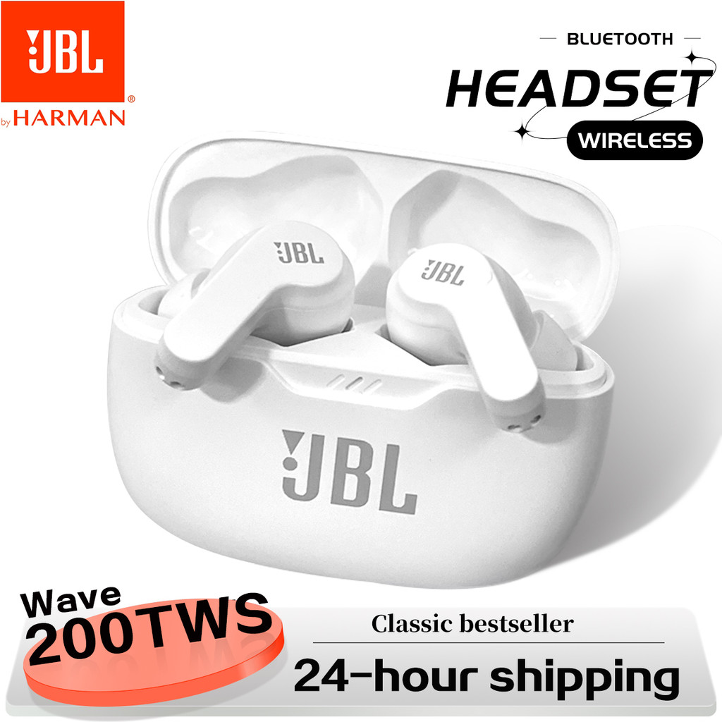 Jbl Wave 200Tws Features True Wireless Earbuds Jbl W200 Tws Bluetooth 5.0 Earphones Sports