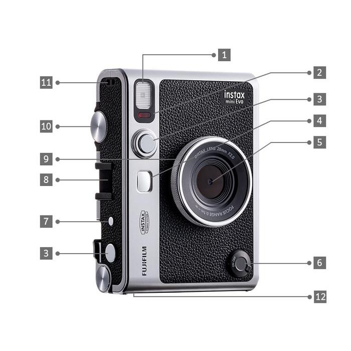 Fujifilm Instax Mini Evo Instant Camera - Kamera Fujifilm Instax Evo