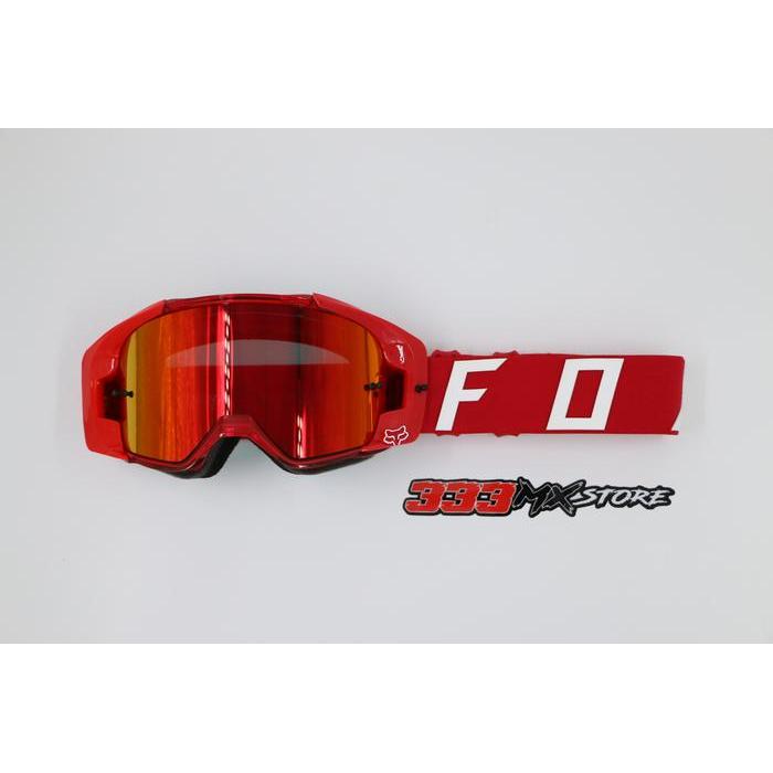 Goggle Fox Vue Vlar Red Original Goggle Cross Mtb Fox Vue Kacamata Fox