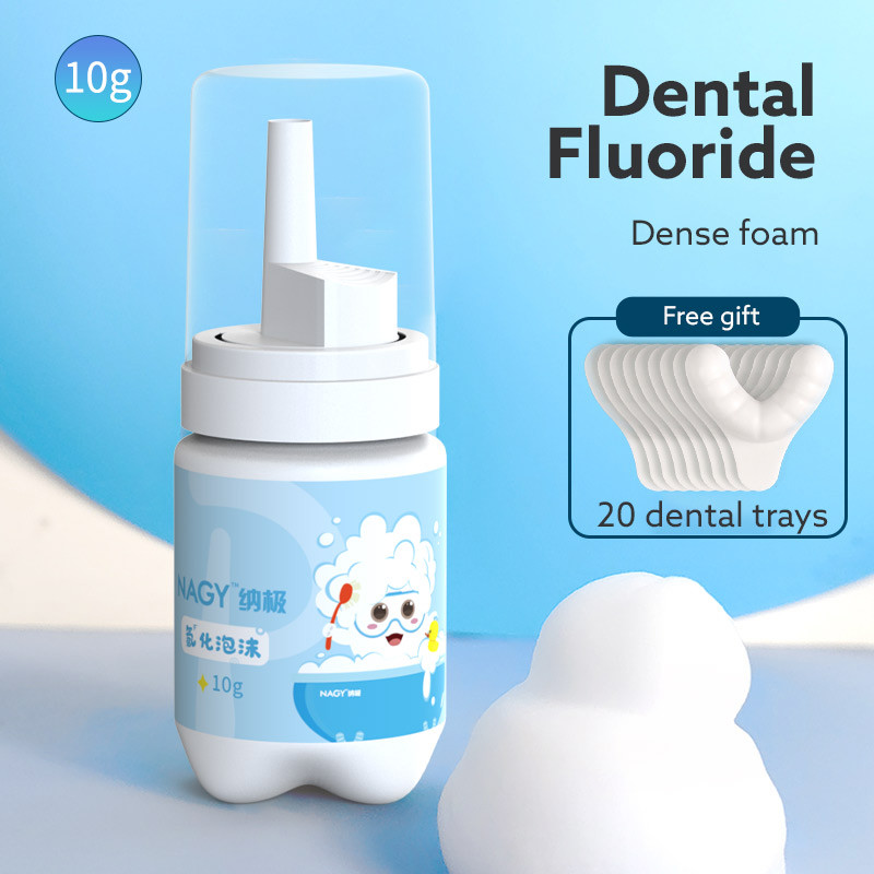 Fluoride Foam 10g Dental Caries Prevention Protects Tooth Enamel as with Fluoride Gel