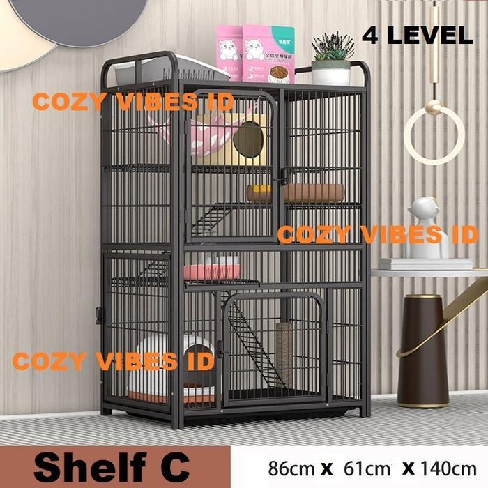 kandang kucing anjing kelinci burung hewan peliharaan besi jumbo besar