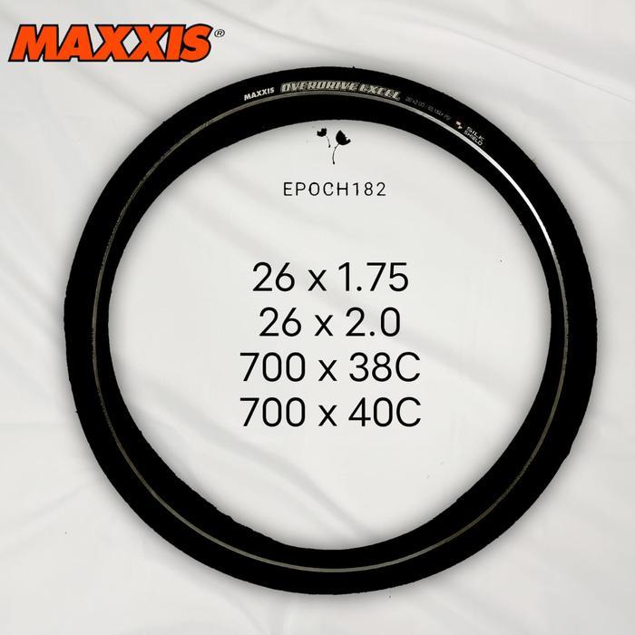 Ready Ban Luar Sepeda Maxxis Overdrive Excel 26 X 1.75, 26 X 2.0, 700 X 38C & 700 X 40C