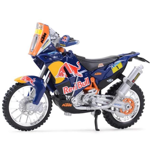 Bburago Diecast Motorcycle 1:18 Scale KTM 450 Rally Dakar Rally