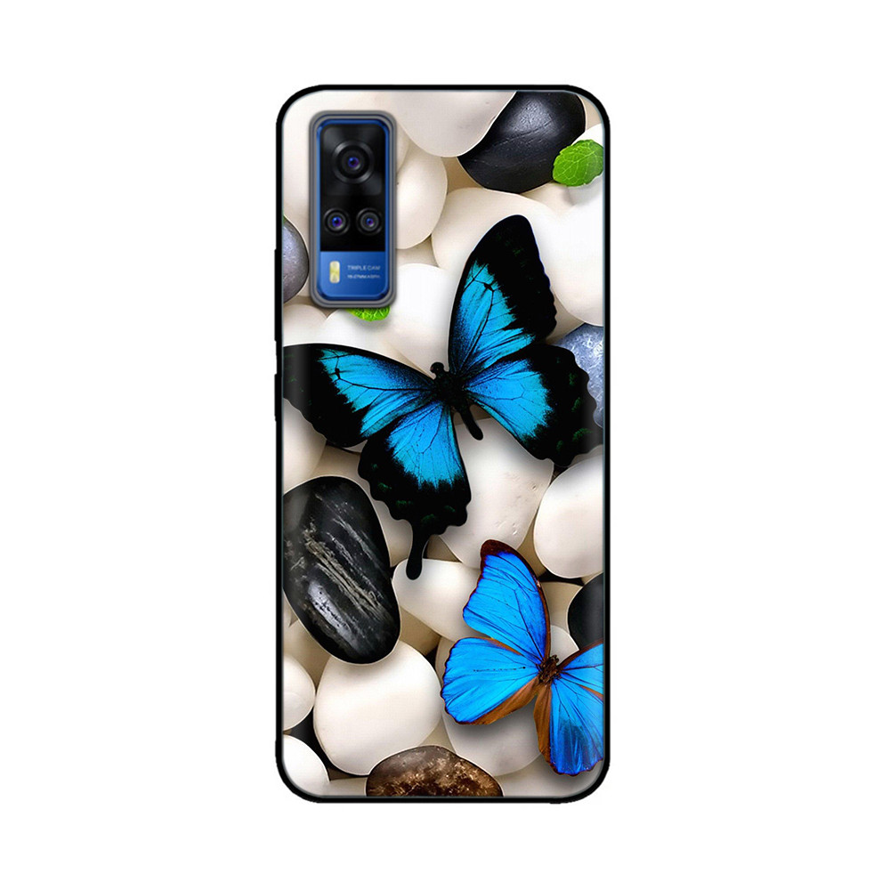 For vivo Y31 2021 Case Soft Black silicone Back Cover Fundas For Vivo Y51a Y51 2020 December V2030 Y