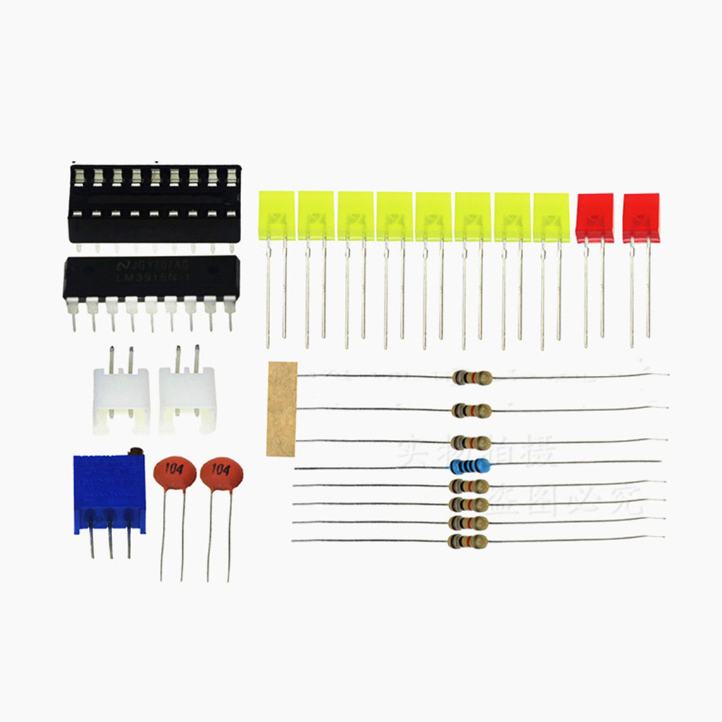 LM3915 LED Sound Audio Spectrum Analyzer Level Indicator Kit DIY Electoronics Soldering Practice Se