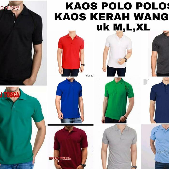 PROMO (GGV) KAOS POLO POLOS - POLO SHIRT - KAOS LACOS KRAH DESAIN STYLISH BAHAN BERKUALITAS